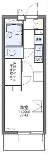 レオパレスK&H【3階】の間取り