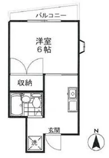 ウイング中瀬【301号室】の間取り