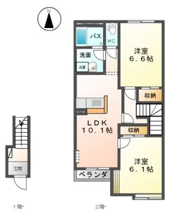 ジュエリー2nd【2階】の間取り