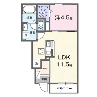 グレートハイツロイヤル10【1階】の間取り