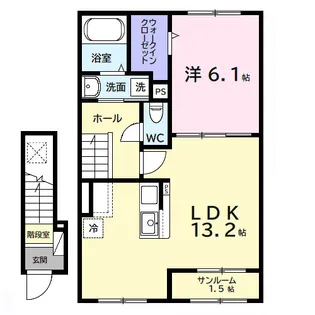 エレガンスロワイエ【2階】の間取り