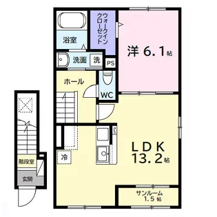 エレガンスロワイエ【2階】の間取り