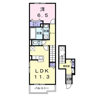 アクア A【2階】の間取り