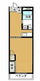ネクストジェイ都賀【25号室】の間取り
