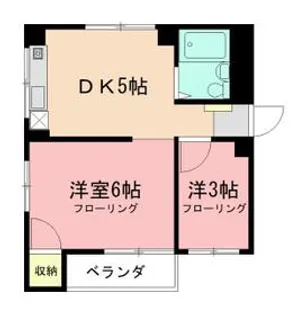 レジデンス新川崎【101号室】の間取り