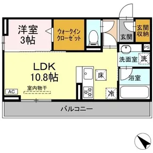 D crest 中之郷2丁目【1階】の間取り