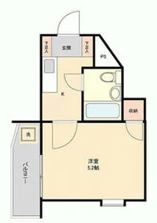 ハイタウン横浜東【2階】の間取り