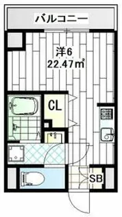 Liberty大通り公園【603号室】の間取り