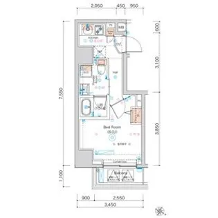 SQUARE CITY YOKOHAMA ODORIKOEN AZ【2階】の間取り