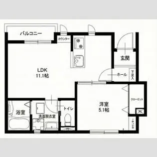 リーブルファイン一宮市乾町Ⅱ 2号棟【1階】の間取り
