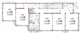 アルビオンシティ京成小岩【101号室】の間取り