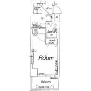 デトム・ワン一条通【205号室】の間取り