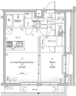 ガリシア矢口渡【6階】の間取り