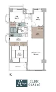 エルプレイス下総中山Ⅰ【3階】の間取り