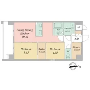 LiveCasa千本今出川【5階】の間取り