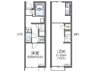 レオネクストドリームハウス【106号室】の間取り