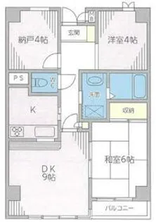 ノバ相模原【3階】の間取り