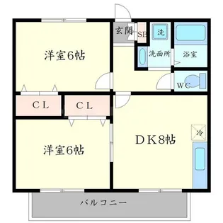 ビューテラス桜井【1階】の間取り