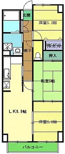 モーニングパーク朝霞【6階】の間取り