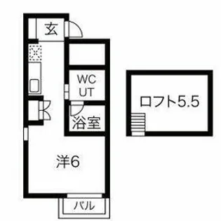 Lucereときわ【3階】の間取り
