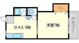 サンハイツ【201号室】の間取り