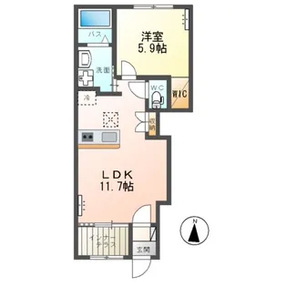 グラン ミツ(GRAN MITSU)【1階】の間取り