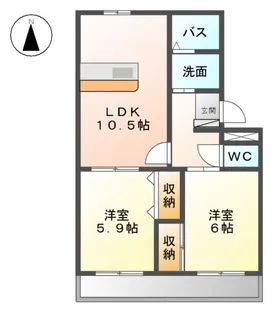 ラポール【3階】の間取り
