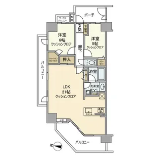 レーベンリヴァーレ東京ラ・トーレ【3階】の間取り