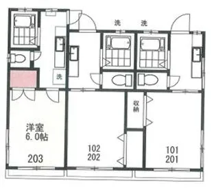 シャトルたかの台【2階】の間取り