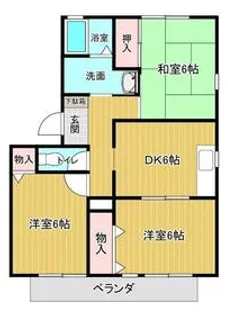 ヴェルデュール宮竹A棟【2階】の間取り