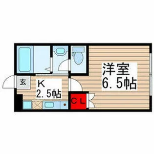 ミーム浜野【105号室】の間取り