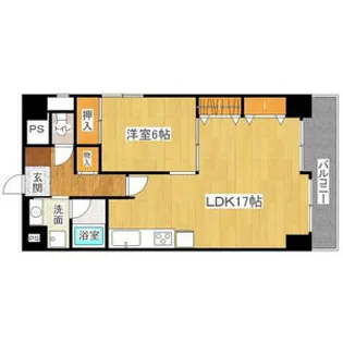 ドミール松原【1階】の間取り