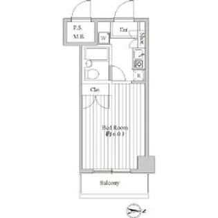 スペーシア池上【2階】の間取り