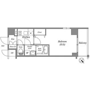 エスリード京都吉祥院【5階】の間取り