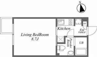 ARISTO白金高輪【4階】の間取り