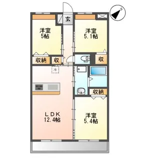 フォートレスJ【3階】の間取り