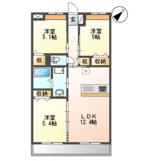 フォートレスJ【3階】の間取り