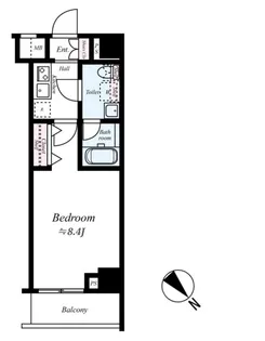 メディフィス千住大橋駅前【301号室号室】の間取り