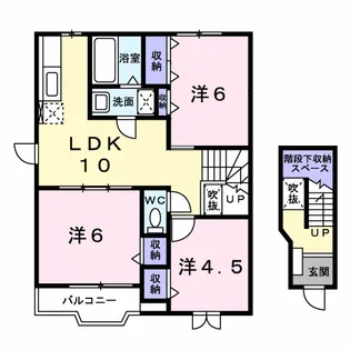 トリムハウスE【2階】の間取り