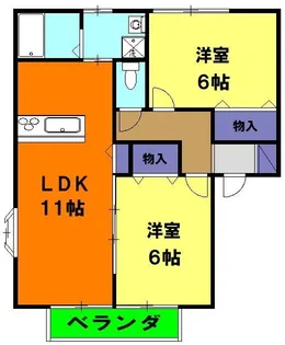 フォレスト瀬名【1階】の間取り