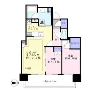 シティタワー国分寺ザ ツインイースト【22階】の間取り