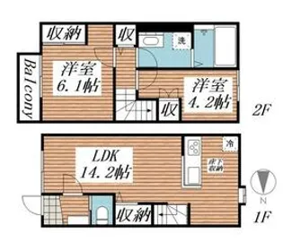 フェリス【1階】の間取り