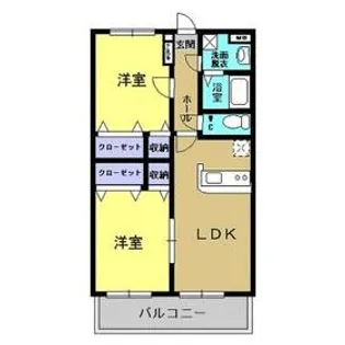 ピュア・クレール【3階】の間取り