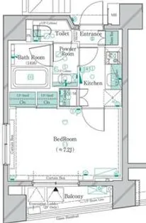 ガリシア大森East【4階】の間取り