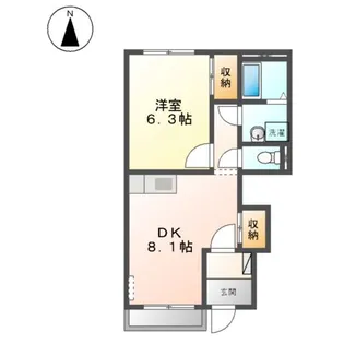 フォレスト ヴィラ パートⅠ【1階】の間取り
