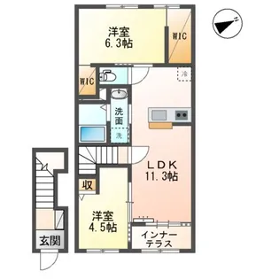 ノワール【2階】の間取り