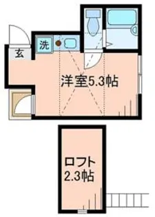 シャンテ西六郷【3階】の間取り