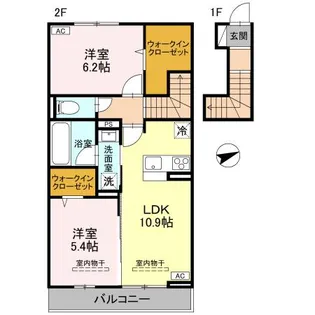 リンクベース2【2階】の間取り