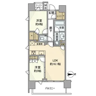パークホームズ浅草六丁目【11階】の間取り
