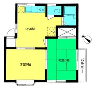 メゾン本町・A棟【A101号室】の間取り